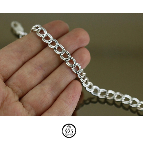 Sterling Silver Alex Italian Chain Link Bracelet