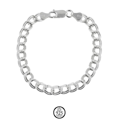 Sterling Silver Alex Italian Chain Link Bracelet