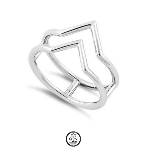 Sterling Silver Abstract Ring