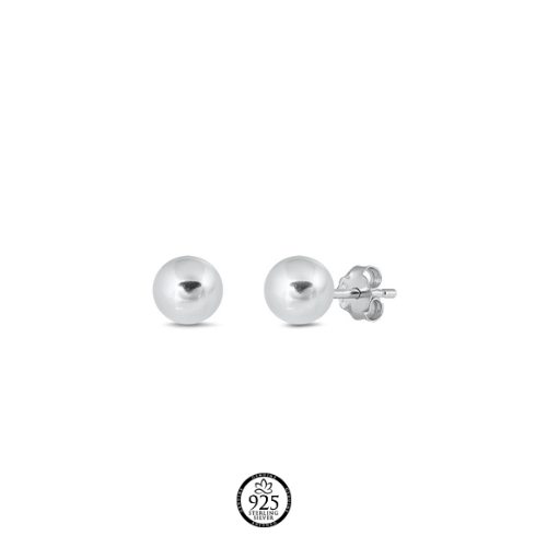 Sterling Silver 6mm Ball Stud Earrings