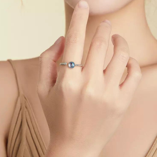 Sterling Silver Moon Stone Majestic Ring