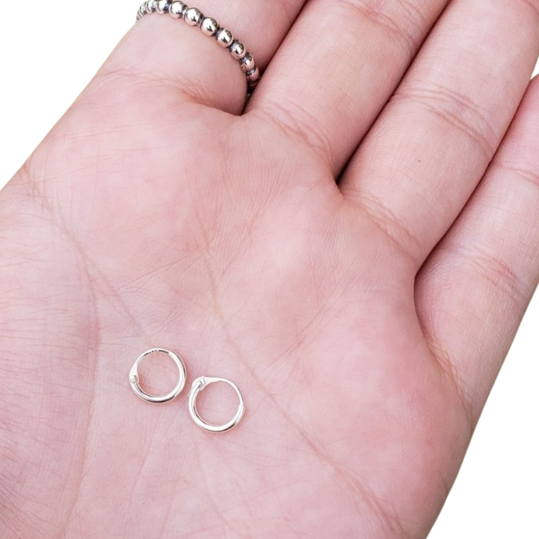 Sterling Silver Mini Hoops Earrings