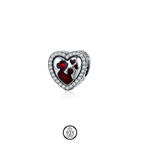 Sterling Silver Mom Love Charm