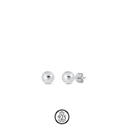 Sterling Silver 6mm Ball Stud Earrings