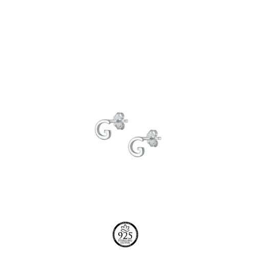 Sterling Silver My Inicial Earrings