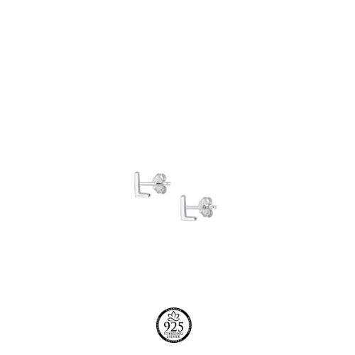 Sterling Silver My Inicial Earrings
