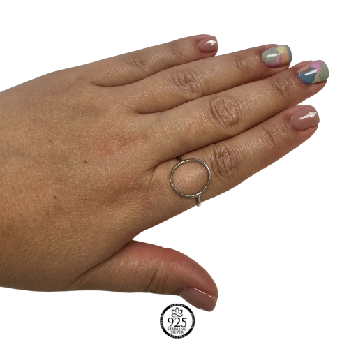 Sterling Silver Amy Open Circle Ring