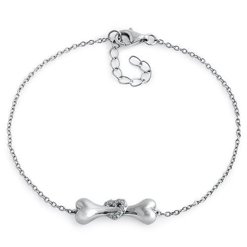 Sterling Silver My Dog Bone Bracelet