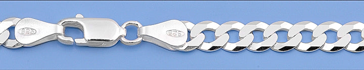 Sterling Silver Josue Italian Chain - Flat Curb 8mm