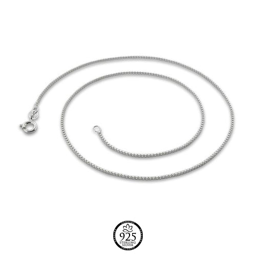 Sterling Silver Italian Box Chain 1mm