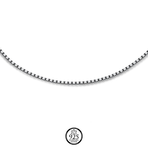 Sterling Silver Italian Box Chain 1mm