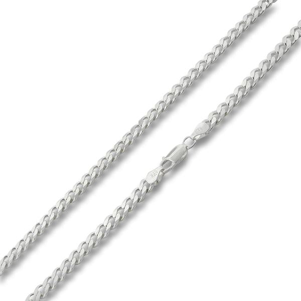 Sterling Silver Caleb Italian Chain - Flat Curb 5.4mm
