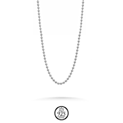 Sterling Silver Bead Chain 1.8mm