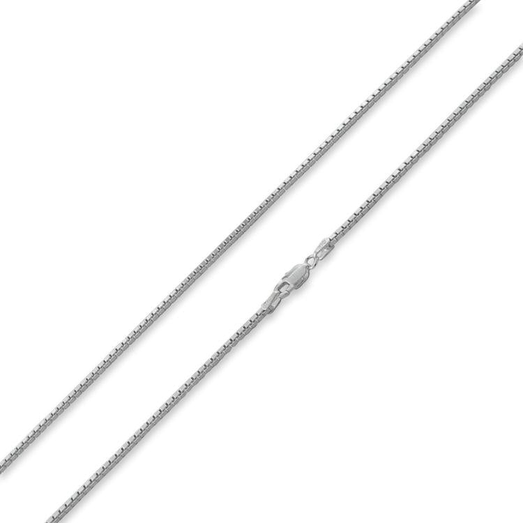 Sterling Silver Italian Box Chain 1.3mm