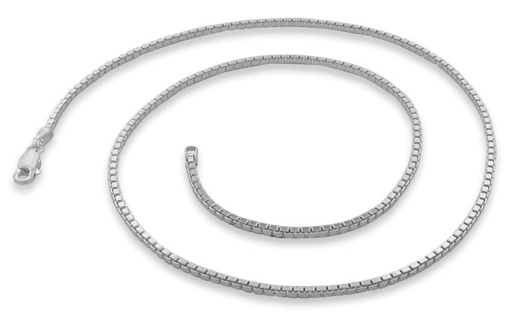 Sterling Silver Italian Box Chain 1.3mm