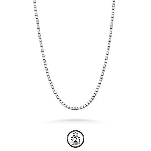 Sterling Silver Italian Box Chain 1.3mm