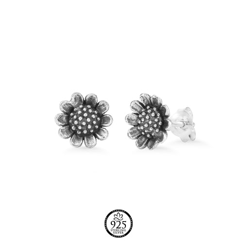 Sterling Silver Sunflower Necklace