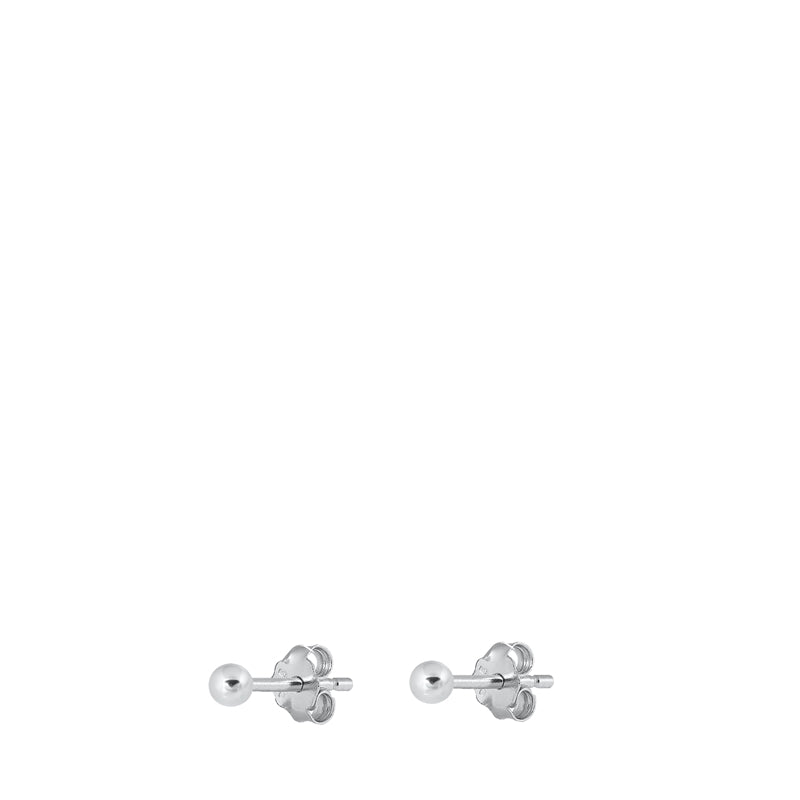 Sterling Silver Mini Dormilonas 2mm Earrings