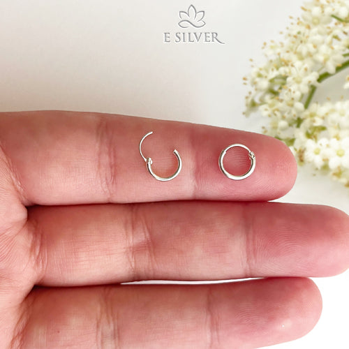 Sterling Silver Small Hoops Earrings