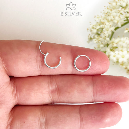 Sterling Silver E Silver Basic Mini Earrings Package