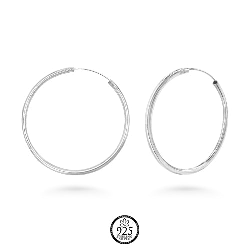 Sterling Silver Fantastic Hoops Earrings