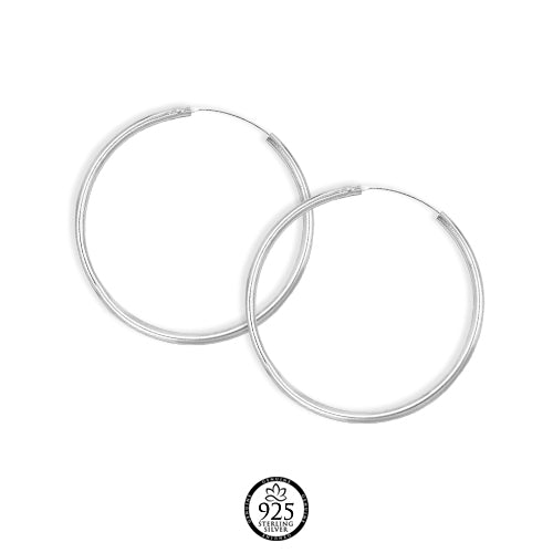 Sterling Silver Fantastic Hoops Earrings