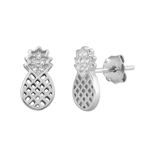Sterling Silver Sweet Pineapple Earrings