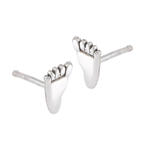 Sterling Silver Sandy Feet Earrings
