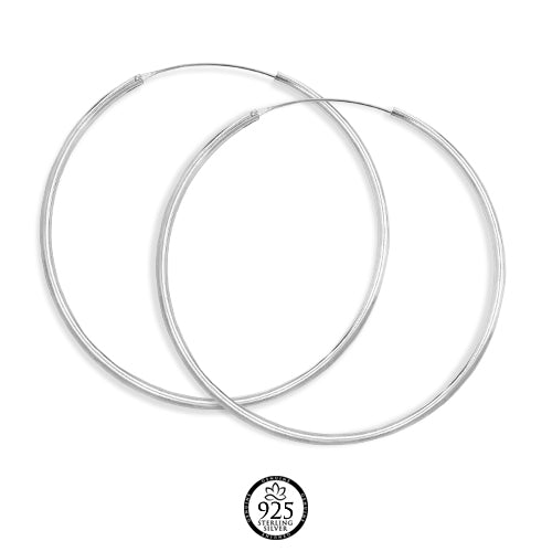 Sterling Silver Drama Hoops