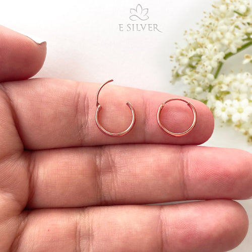 Sterling Silver 18K Rose Gold Plated Basic Earrings Package