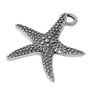 Sterling Silver Granulated Starfish Charm