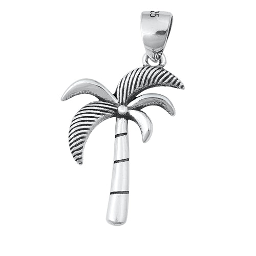 Sterling Silver Tropical Palm Charm