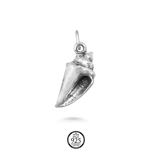 Sterling Silver Sound of the Ocean Conch Charm