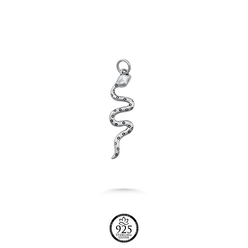 Sterling Silver My Gentle Snake Charm