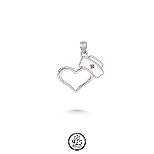 Sterling Silver Nurse Love Charm
