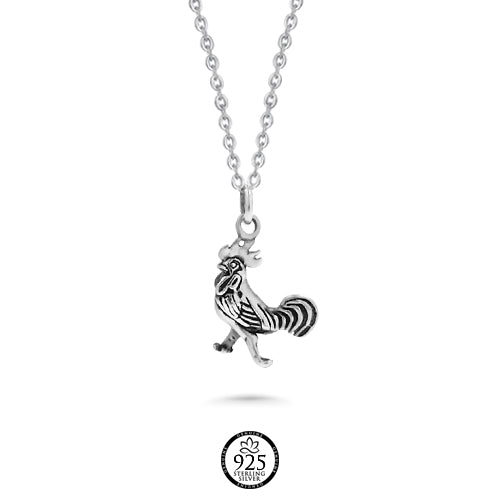 Sterling Silver Rooster Charm