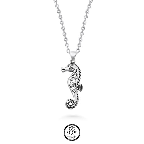 Sterling Silver Seahorse Necklace