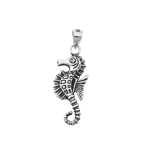 Sterling Silver Fun Seahorse Necklace