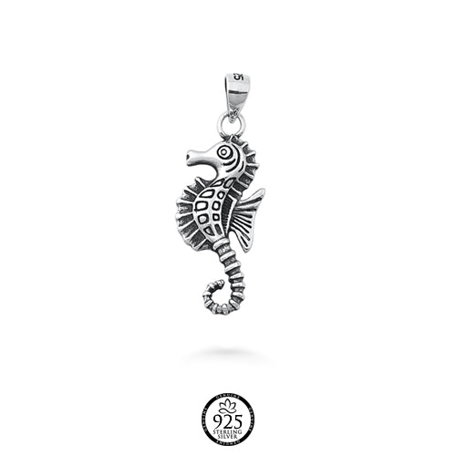 Sterling Silver Fun Seahorse Charm
