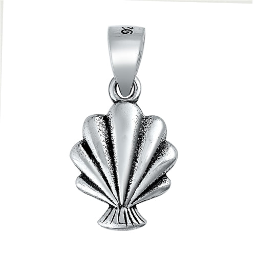 Sterling Silver Mermaid Seashell Necklace