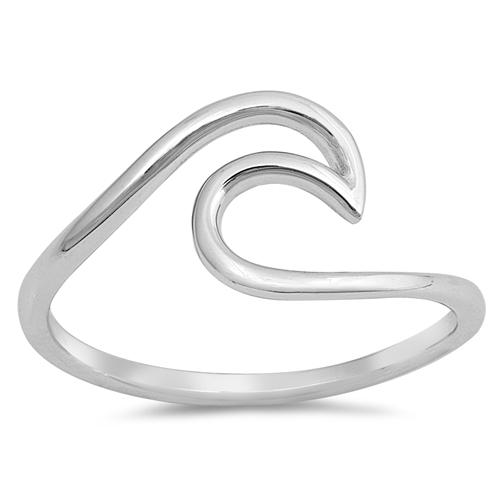 Sterling Silver Wave Ring