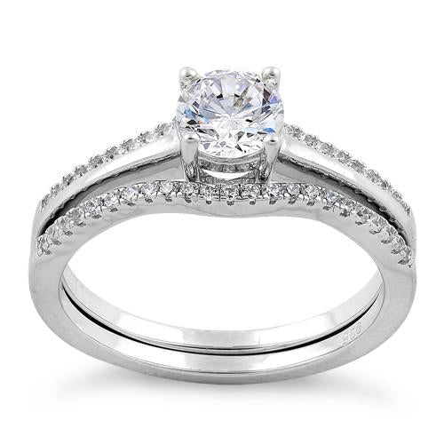 Sterling Silver Eternal Love Engagement Ring