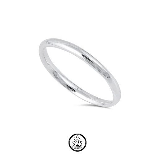 Sterling Silver Plain Band Ring