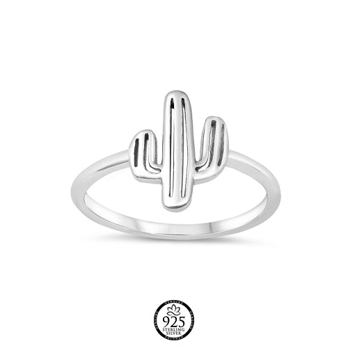 Sterling Silver Cactus Ring
