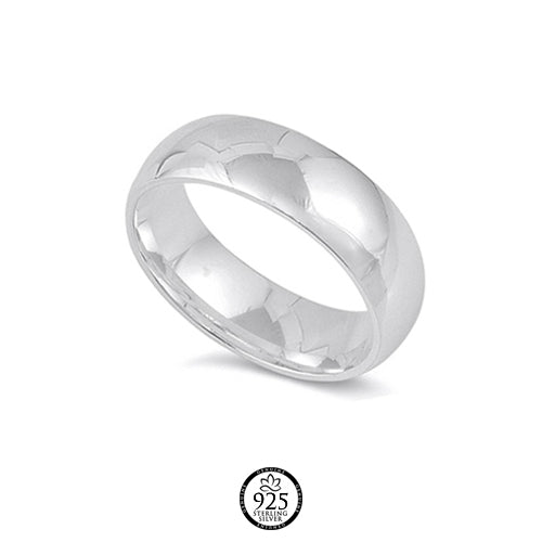 Sterling Silver Oliver Basic Wedding Band