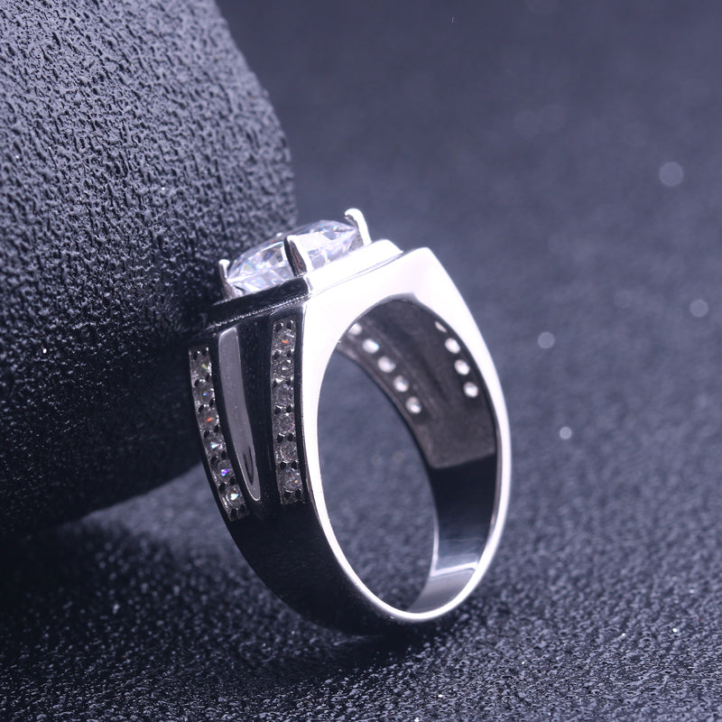 Sterling Silver Simple Neutral Engagement Ring