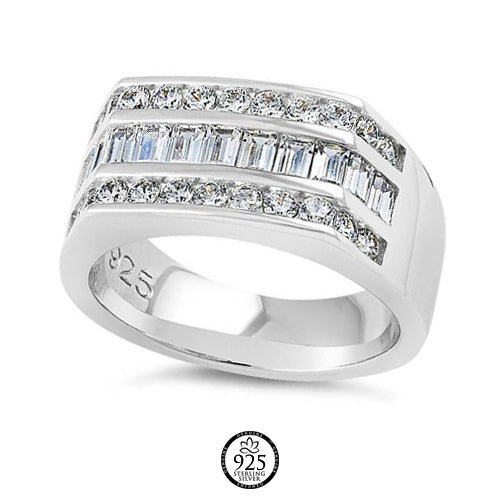 Sterling Silver Imposing Engagement Rings