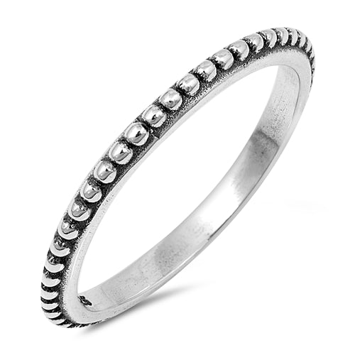 Sterling Silver Bali Stackable Ring