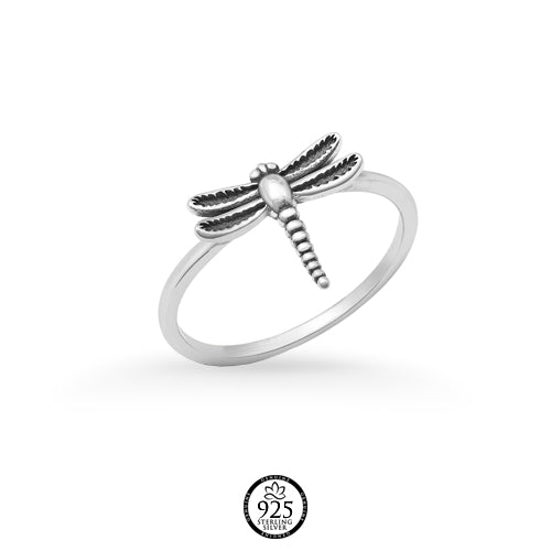 Sterling Silver Dragonfly Ring