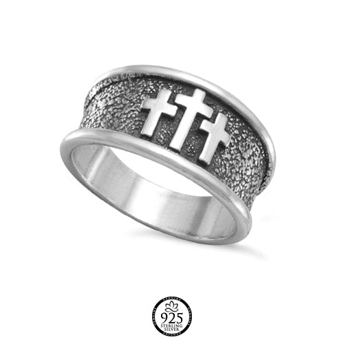 Sterling Silver Julian Cross Ring